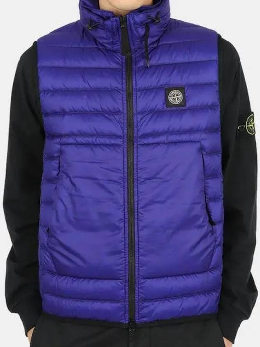 Wappen Patch Ripstone Nylon Padding Vest Ultramarine - STONE ISLAND - BALAAN 2