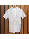 Women s T Shirt Short Sleeve Logo White OWAA049 - OFF WHITE - BALAAN 2