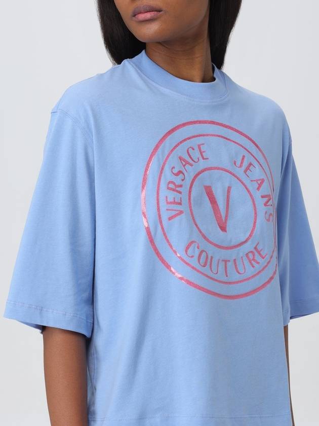 T-shirt con logo Versace Jeans Couture - VERSACE - BALAAN 3