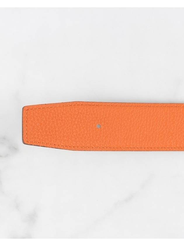 Double sided belt black orange - HERMES - BALAAN 7