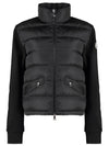 Women s Logo Patch FELPA Padded Cardigan 8G00003 89ALE 999 - MONCLER - BALAAN 2