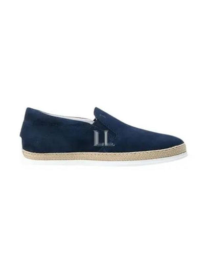 Suede Slip-On Loafer Blue - TOD'S - BALAAN 2