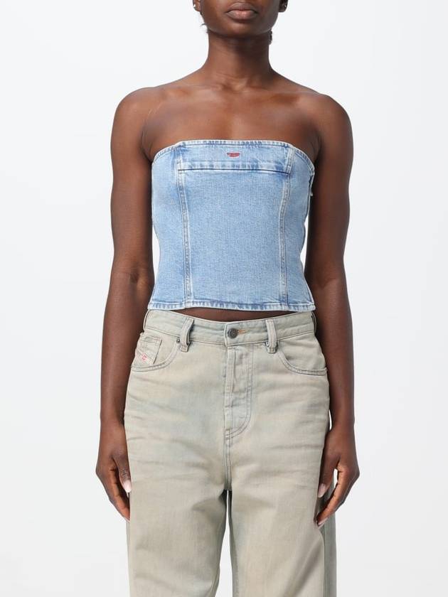 De-Ville Denim Sleeveless Light Blue - DIESEL - BALAAN 2