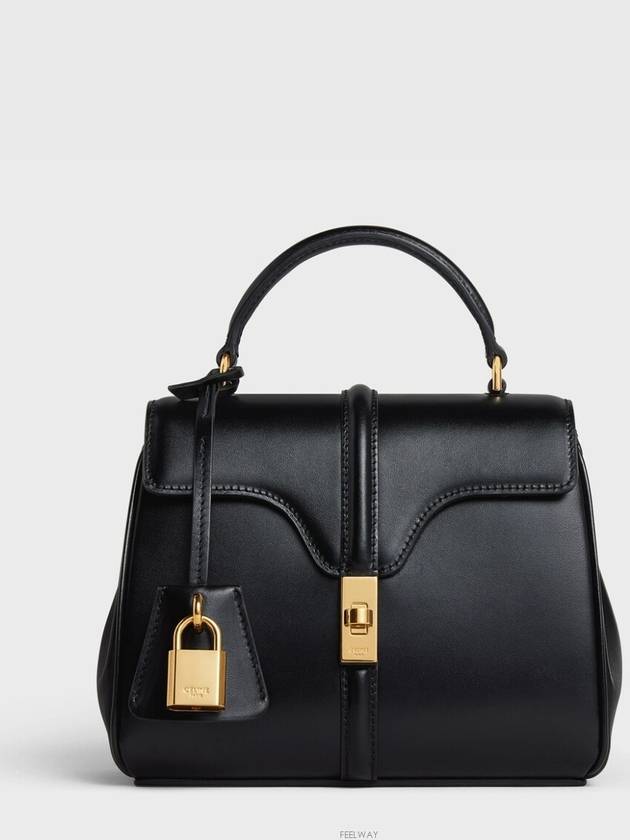 16 Calfskin Mini Shoulder Bag Black - CELINE - BALAAN 2