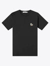 Dressed Fox Patch Classic Short Sleeve T-Shirt Black - MAISON KITSUNE - BALAAN 2