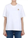 Speedy Fox Patch Comfort Short Sleeve T Shirt White - MAISON KITSUNE - BALAAN 2