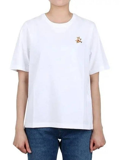 Speedy Fox Patch Comfort Short Sleeve T-Shirt White - MAISON KITSUNE - BALAAN 2