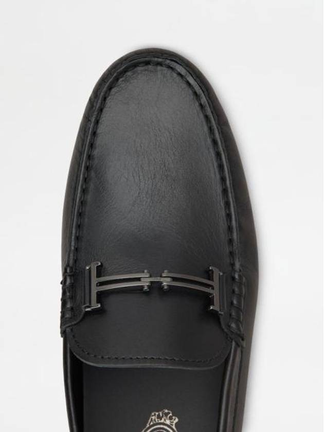 City Gommino Leather Driving Shoes Black - TOD'S - BALAAN 4