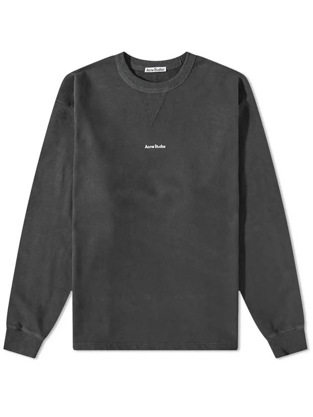 Studios Lettering Logo Sweatshirt Black - ACNE STUDIOS - BALAAN.