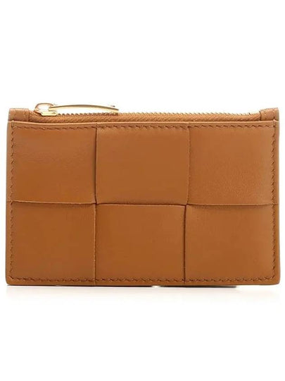 Intrecciato Zipper Card Wallet Camel - BOTTEGA VENETA - BALAAN 2