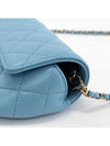 Classic caviar sunglasses case chain mini bag light blue AP2044 - CHANEL - BALAAN 4