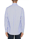 Embroidery Pony Logo Striped Poplin Long Sleeve Shirt Blue - POLO RALPH LAUREN - BALAAN 4