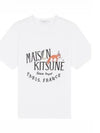 Oly Palais Royal Fox Printing Classic Cotton Short Sleeve T-Shirt White - MAISON KITSUNE - BALAAN 2