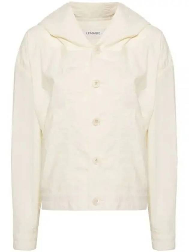 Cotton Crinkled Finish Jacket White - LEMAIRE - BALAAN 2