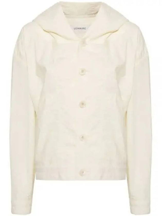 Cotton Crinkled Finish Jacket White - LEMAIRE - BALAAN 2