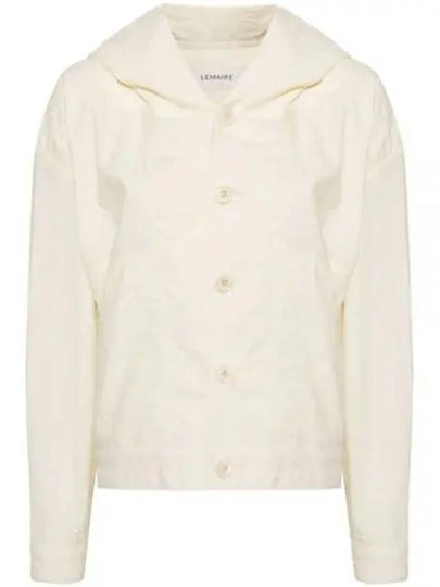 Cotton Crinkled Finish Jacket White - LEMAIRE - BALAAN 2