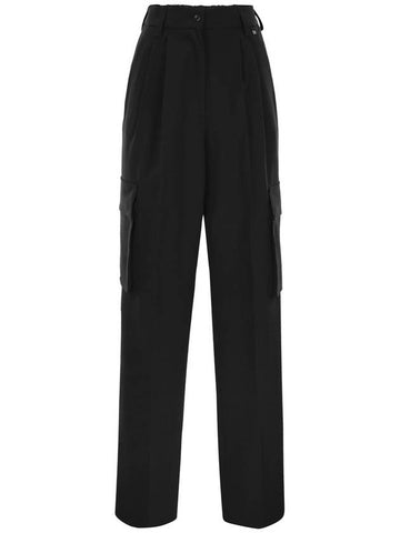 Soft wool cargo pants - HERNO - BALAAN 1