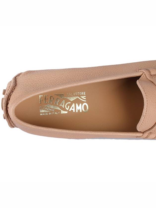 Gancini Driving Shoes Beige - SALVATORE FERRAGAMO - BALAAN 9