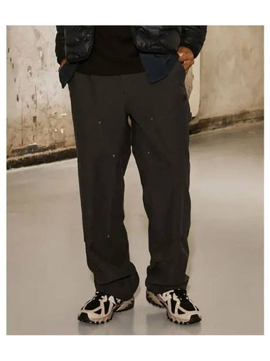 NBNTE4A913 UNI LEGACY Double Knee Wide Pants Dark gray - NEW BALANCE - BALAAN 1