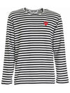 Red Heart Waffen Stripe T Shirt AZ T164 051 1 - COMME DES GARCONS - BALAAN 1