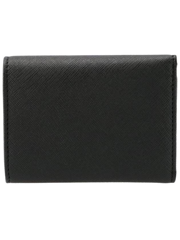 Logo Decorated Re-Vegan Half Wallet Black - VIVIENNE WESTWOOD - BALAAN 4