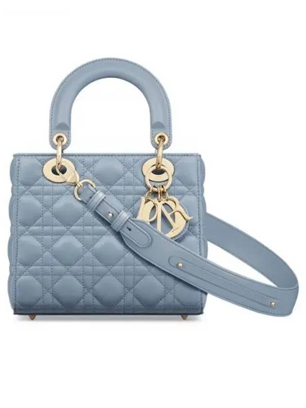 Lady My ABCDior Cannage Small Lambskin Tote Bag Blue - DIOR - BALAAN 2