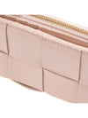 Intrecciato Flap Zipper Medium Bicycle Wallet Pink - BOTTEGA VENETA - BALAAN 7