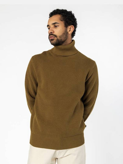 Olivero Turtleneck Knit Top Brown - J.LINDEBERG - BALAAN 2