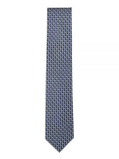 Ferragamo Gancini printed silk tie 732145 271579 1146958 - SALVATORE FERRAGAMO - BALAAN 1