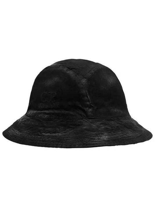 logo embroidered vintage bucket hat black - CP COMPANY - BALAAN 2