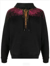 Fuchsia Wing Camo Wing Hoodie Black - MARCELO BURLON - BALAAN 2