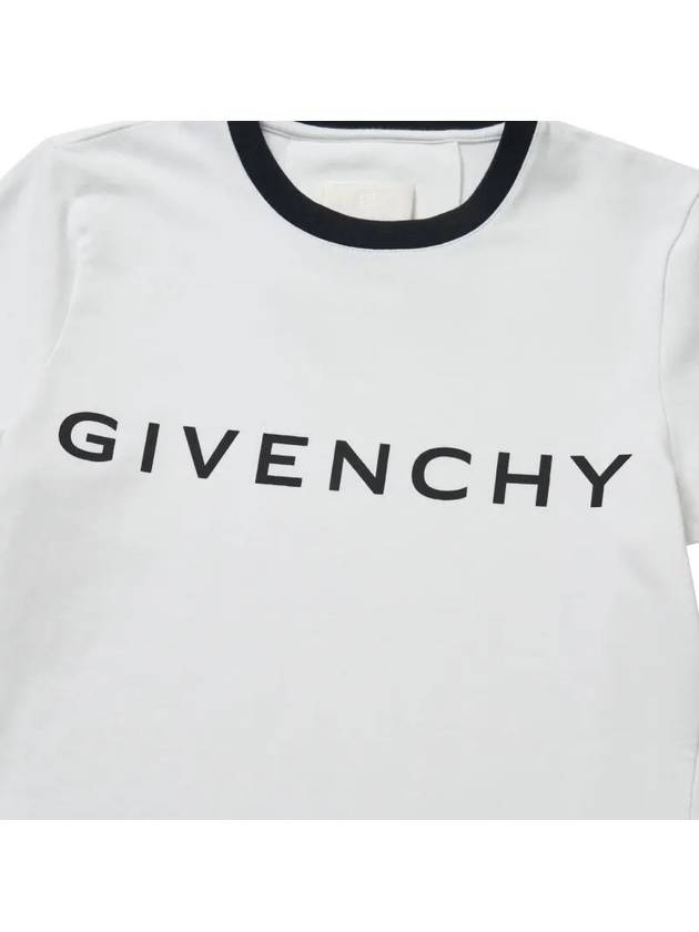 Archetype Slim Fit Cotton Short Sleeve T-Shirt White - GIVENCHY - BALAAN 4