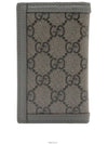 Gray Black GG Supreme Canvas Ophidia Card Wallet 734943 - GUCCI - BALAAN 4