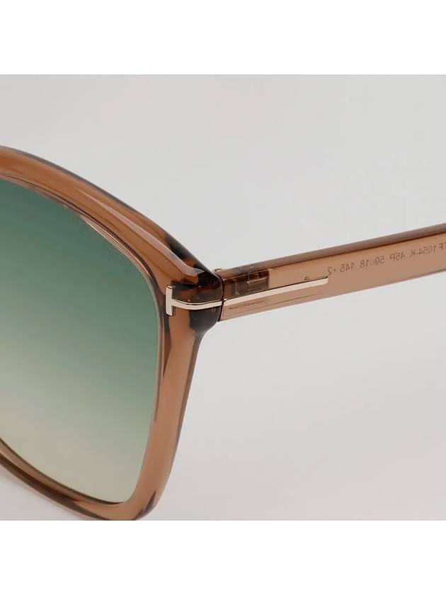 Sunglasses TF1054K 45P Transparent Brown Overfit Horn rimmed Square Asian Fit - TOM FORD - BALAAN 5