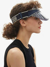 Logo Club V1U Oblique Visor Hat Blue - DIOR - BALAAN 7