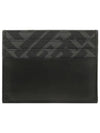 FF Square Leather Card Wallet Black - FENDI - BALAAN 4