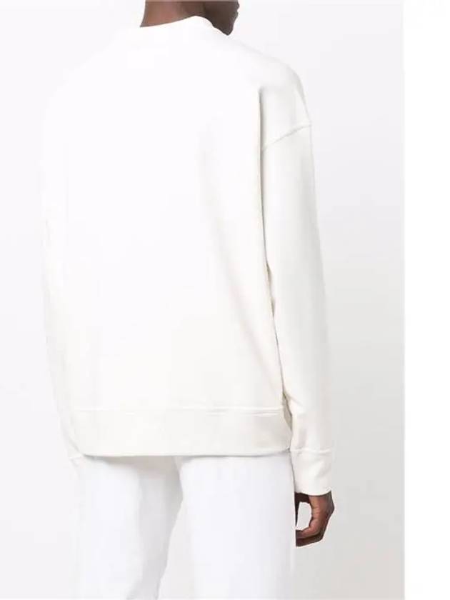 Logo Crew Neck Cotton Sweatshirt Natural - JIL SANDER - BALAAN 5