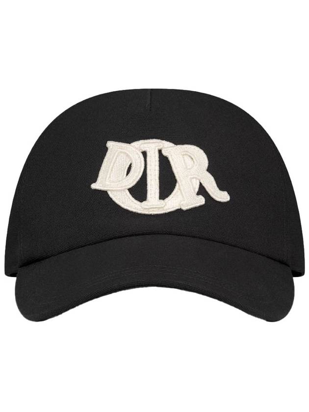 Charm Embroidery Ball Cap Black - DIOR - BALAAN 3