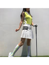 Golf Skirt Lively Pure White 3LINE Golf Skirt - LOLOALLOY - BALAAN 7