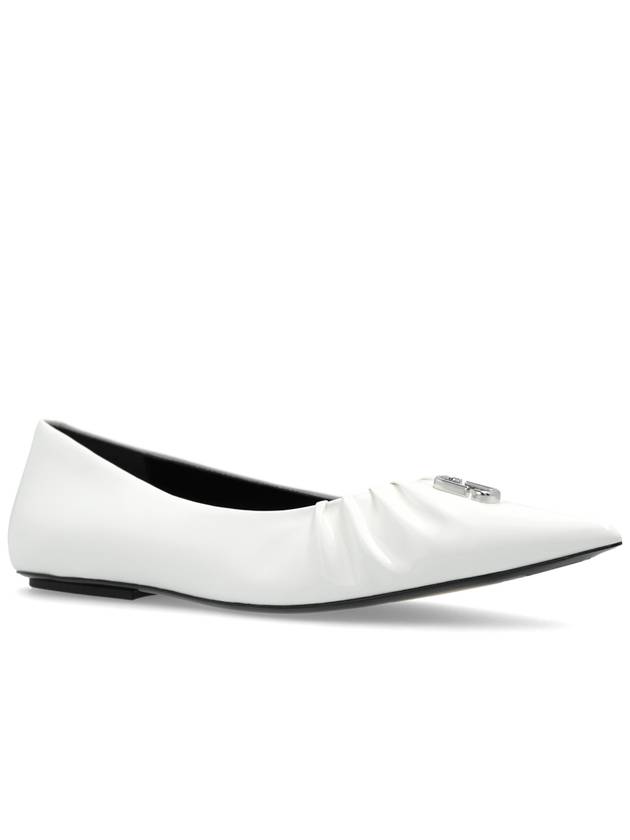 Marc Jacobs Leather Ballerinas, Women's, White - MARC JACOBS - BALAAN 4