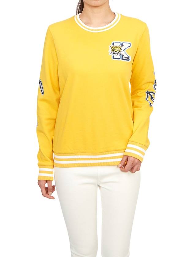 Kids Logo Knit Top Yellow - KENZO - BALAAN 5