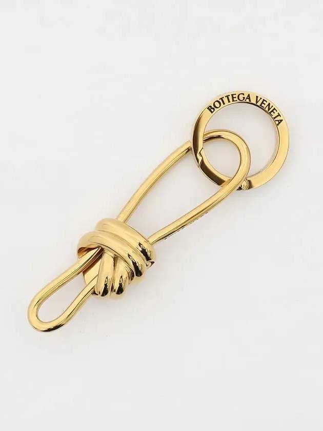 Andiamo Metal Key Holder Gold - BOTTEGA VENETA - BALAAN 4