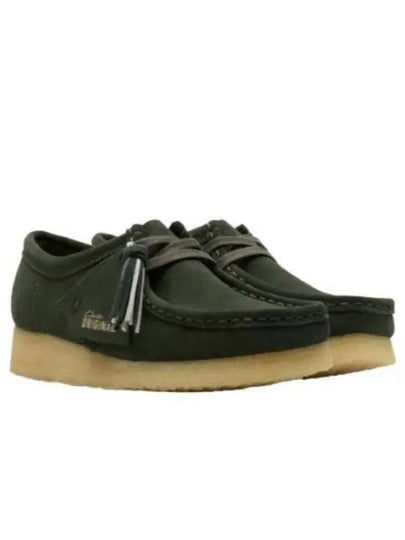 Originals Wallabee Suede Loafer Forest Green - CLARKS - BALAAN 2