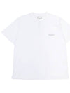 Cotton Square Label Short Sleeve T-Shirt White - WOOYOUNGMI - BALAAN 2