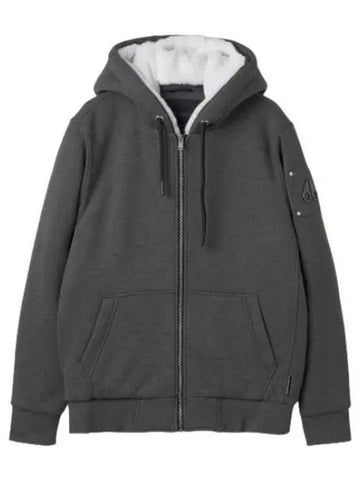 Classic Bunny Zip Up Hood Charcoal Melange - MOOSE KNUCKLES - BALAAN 1