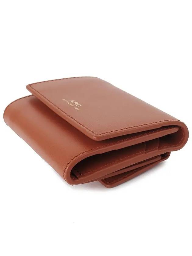 Royce Small Compact Half Wallet Brown - A.P.C. - BALAAN 7