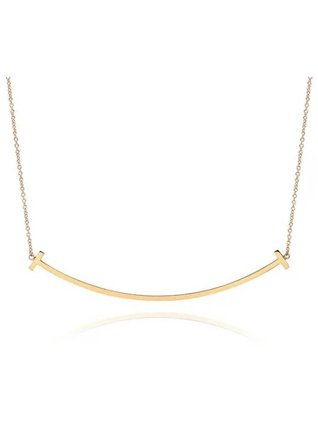 T Smile Large Pendant Necklace Gold - TIFFANY & CO. - BALAAN 3