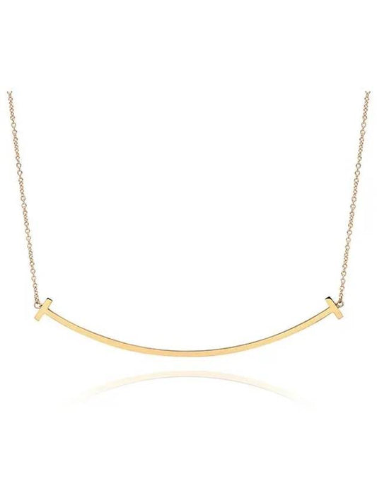 T Smile Pendant Large Necklace Gold - TIFFANY & CO. - BALAAN 2