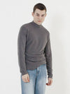 Essential Wool Half Neck Knit Charcoal - CHANCE'S NOI - BALAAN 5