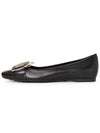 Kate Leather Ballerina Flat Black - TOD'S - BALAAN 4